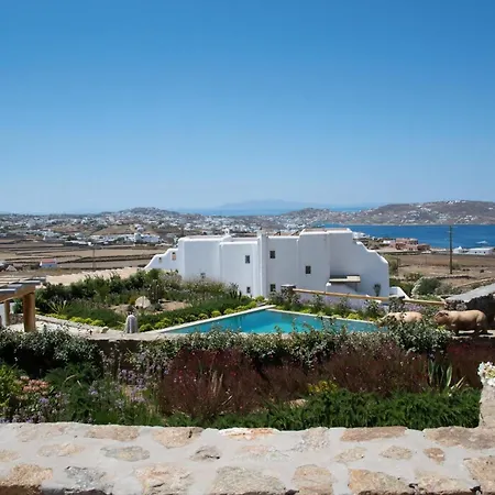 Luxury Mykonos Stunning Seaviews 4 Bedrooms Jacuzzi Agia Sofia ヴィラ