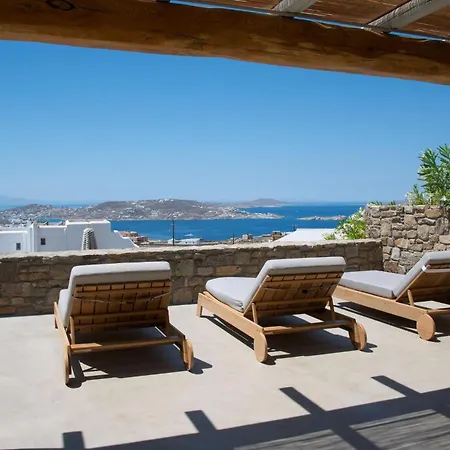Luxury Mykonos Stunning Seaviews 4 Bedrooms Jacuzzi Agia Sofia *